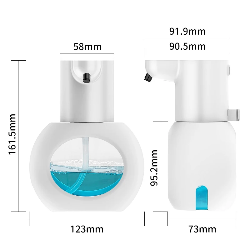 Automatic Soap Foam Dispenser 400ml Inductive Smart Bathroom Washing Hand Multifunctional Sensor Wall-mounted Touchless Foam