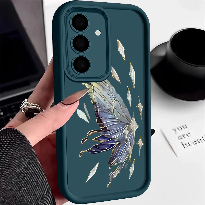 Shockproof Fantasy Butterfly Case For Samsung Galaxy A54 A55 A35 A15 A34 A14 A52 A53 5G S20 S21 FE S22 S23 S24 Ultra Soft Cover