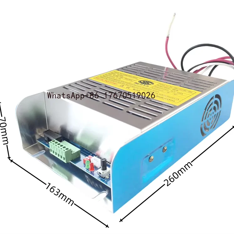 High Voltage Power Supply 6kV 200W Dual Output Electrostatic Air Purification Collector 260x163x70mm Model CX-200C