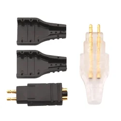 5pair DIY Earphone Pin Male Plug Connector Mini Jack For Sennheiser DIY HD414 HD565 HD580 HD600 HD650 Gold Plated Plug Connector
