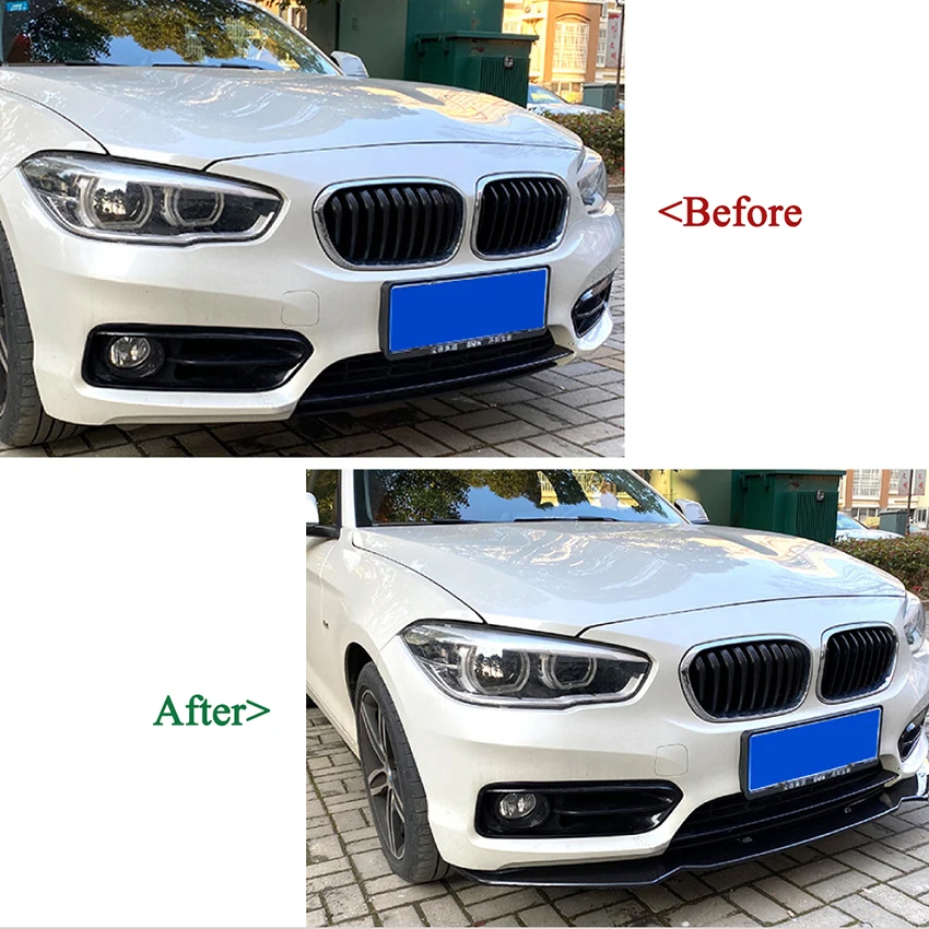 Picture 3: Car Front Bumper Lip for BMW 1 Series F20 F21 116i 118i 120i 2011-2019 Diffuser Spoiler Exterior Car Accessories Afternarket