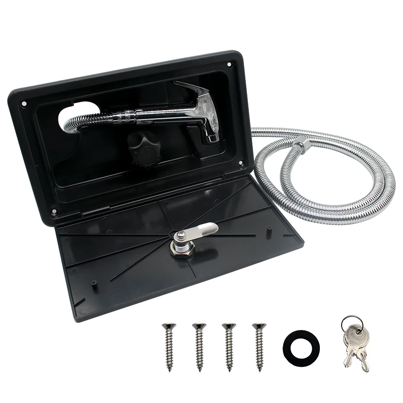RV Shower With Lock Boat Marine Camper Motorhome Caravan Accessories Box RV External Exterior Shower Camper Accessories