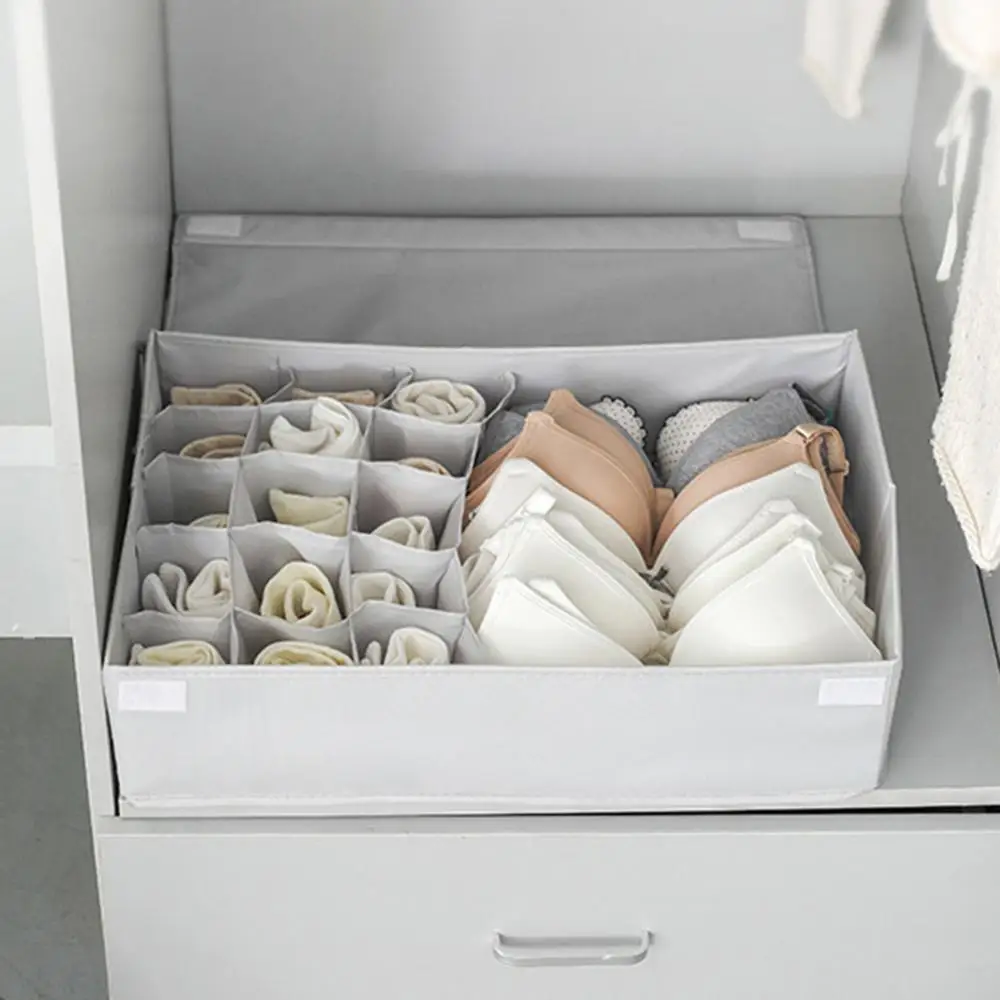 

Washable Oxford Cloth Container Underwear Socks Dormitory Storage Box with Lid Clothes Storage Box Blanket Storage Organizer Box