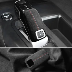For Peugeot 508 4008 5008 2008 Made of Alcantara Center Console Gear Shift Knob Cover Boot Trim Car Interior Tuning Accessories