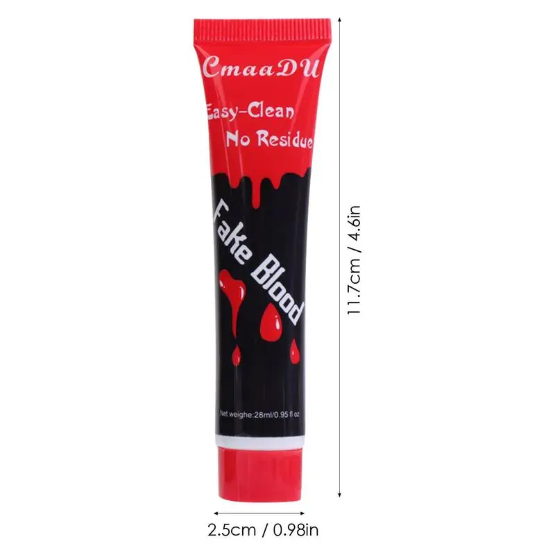 28ml falso Halloween Vampire Blood Tube Stage Blood Glue sangue finto per Halloween Costume Zombie Vampire and Monster Makeup