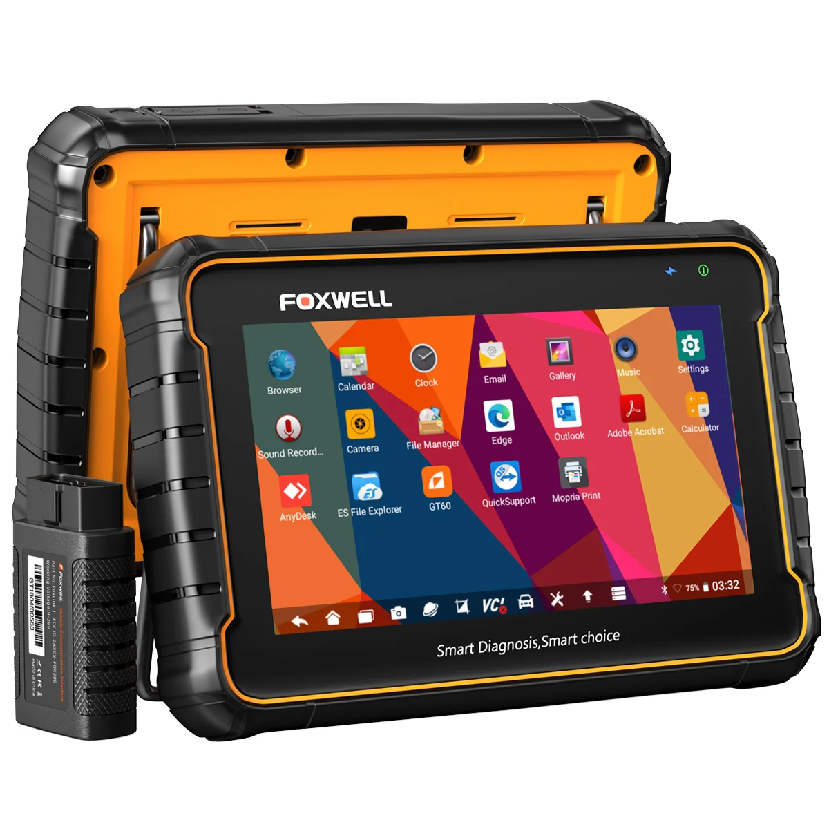 Herramienta de Diagnóstico y Reinicio de Mantenimiento Automotriz de Sistema Completo FOXWELL GT60 para Autos, Lector de Códigos OBD con 1 Año de Garantía