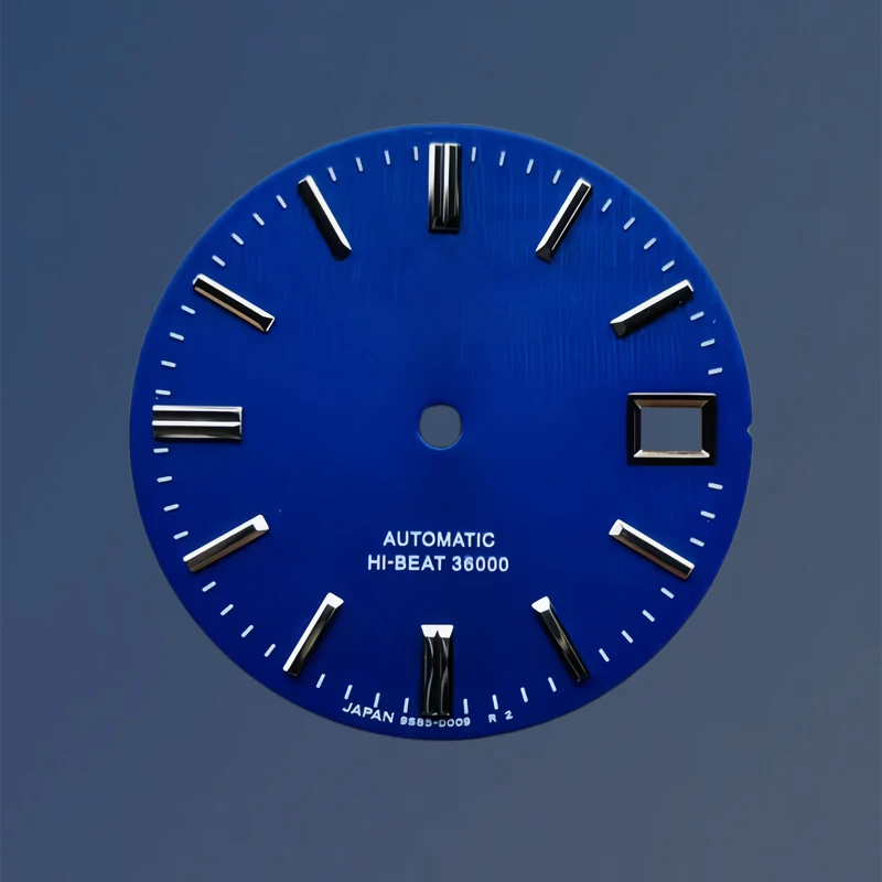 Aksesori Jam Tangan Mekanis Dial NH35 Baru 28.5MM Dial GS Tanggal Tunggal Tanpa Luminous untuk Mesin Jepang NH35/NH36