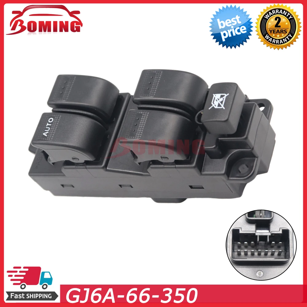 Power Window Switch Control Master Switches GJ6A-66-350 BJ2G-66-350 For Mazda 6 Demio 2003 2004 2005