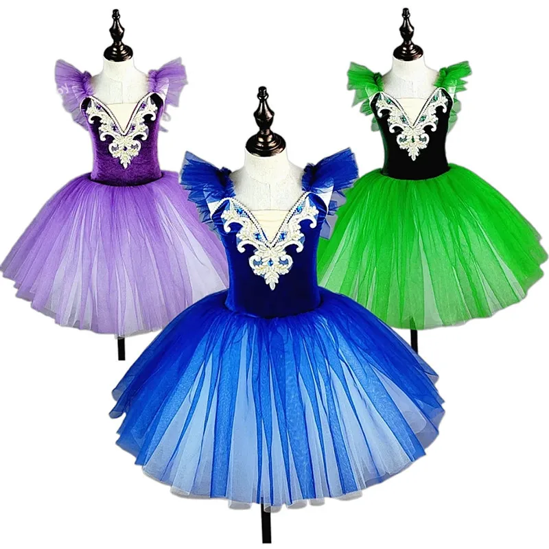 Children's ballet skirt girls dance skirt children's program collective performance costumes dance