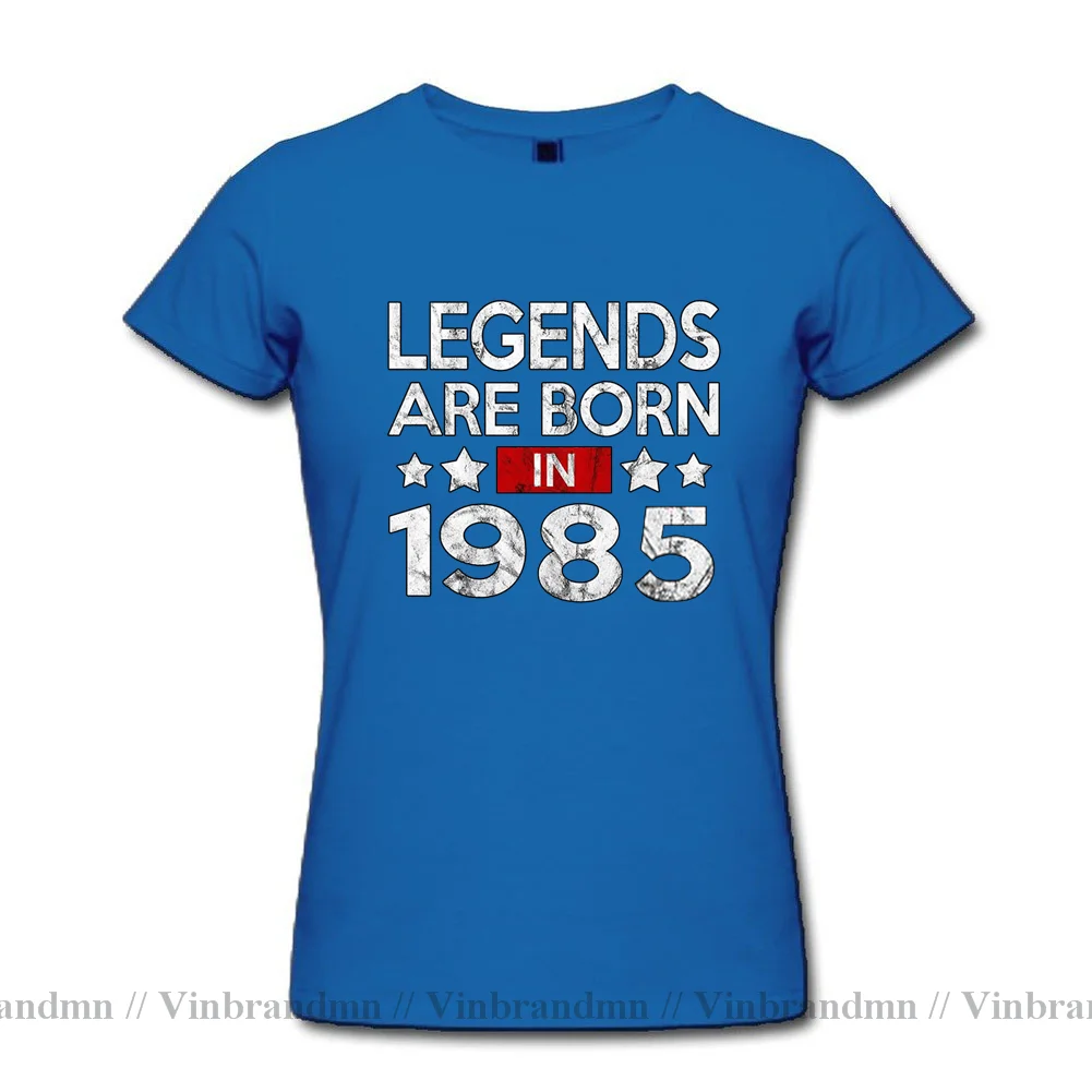Le leggende vintage nascono nel 1985 Tshirt da donna T-shirt classica alla moda T-shirt estiva Hipster 1985