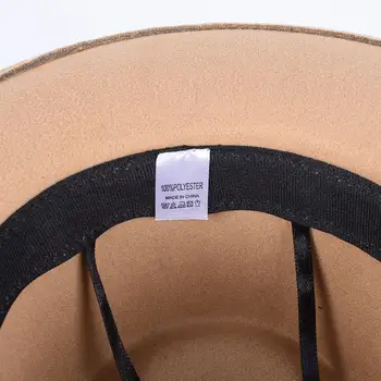 Vintage Fjäder Fedora Filthatt Dam Herr Gentlemanhattar Nya 2025 Höst Casual Bred Brätte Svart Cylinderhatt Brittisk Herr Jazzkeps 10 best sales Fedora hat man - №7
