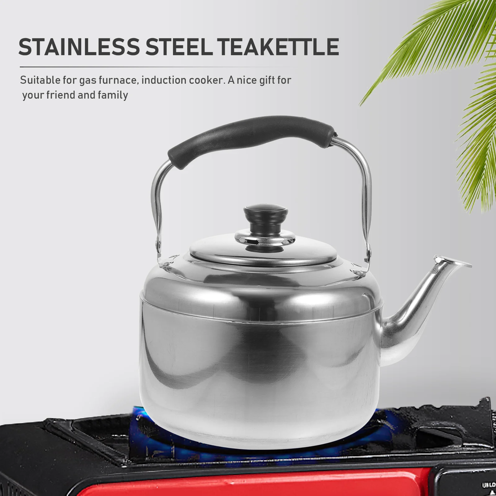 

Kettle Water Boiler Large Capacity Sounding Teakettle for Home Household Heating Stainless Steel