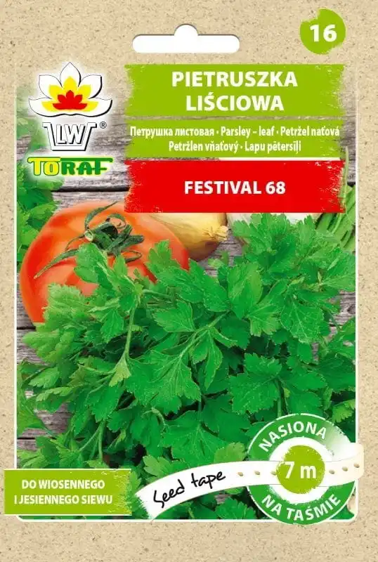 Parsley Nace Festival 68 Parsley Vegetable Seeds On Tape 7m - TORAF