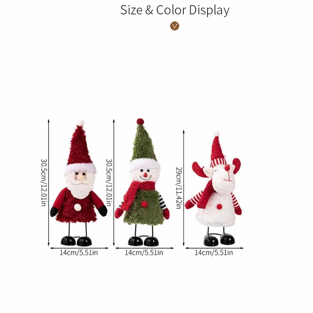 سطح المكتب الديكور عيد الميلاد تمثال سانتا كلوز جو ديكور العنصر سانتا كلوز الديكور الأيائل ثلج