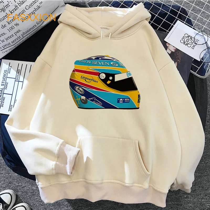 Fernando Alonso hoodies male graphic hip hop anime manga men clothing Korea manga