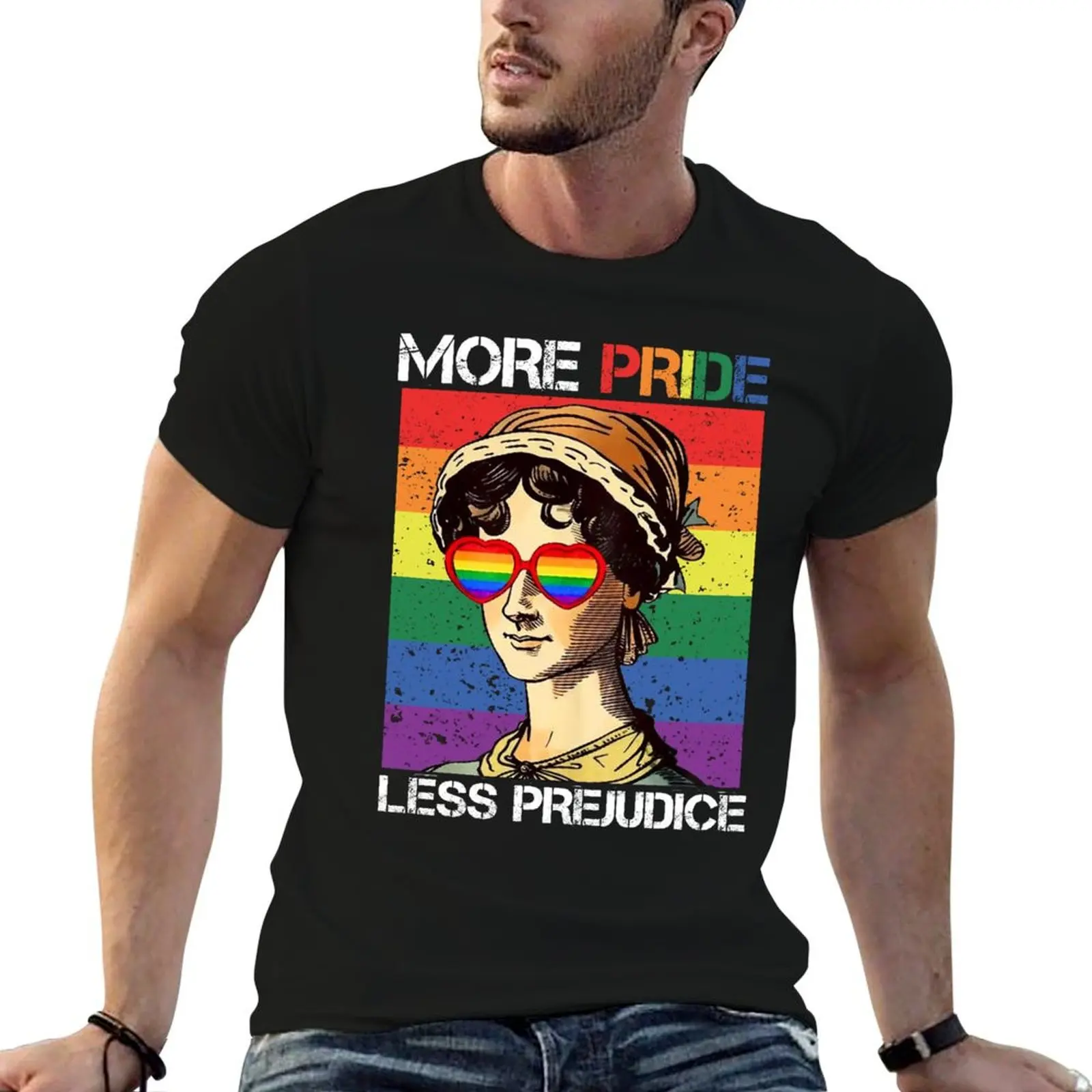 

More Pride Less Prejudice T-Shirt anime t shirts for man cotton t shirt man T-Shirt