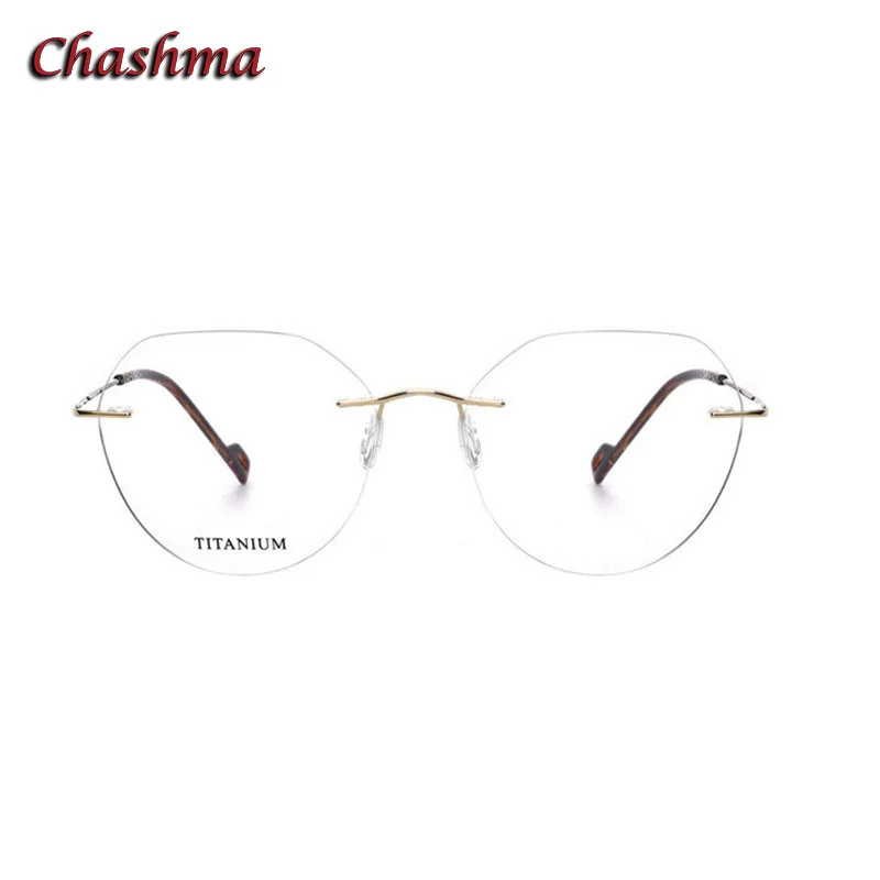 

2 G Rimless Pure Titanium Eyeglasses Men Ultra Light Ochelari Glasses Minus Myopic Prescription Customize Lens for Famale