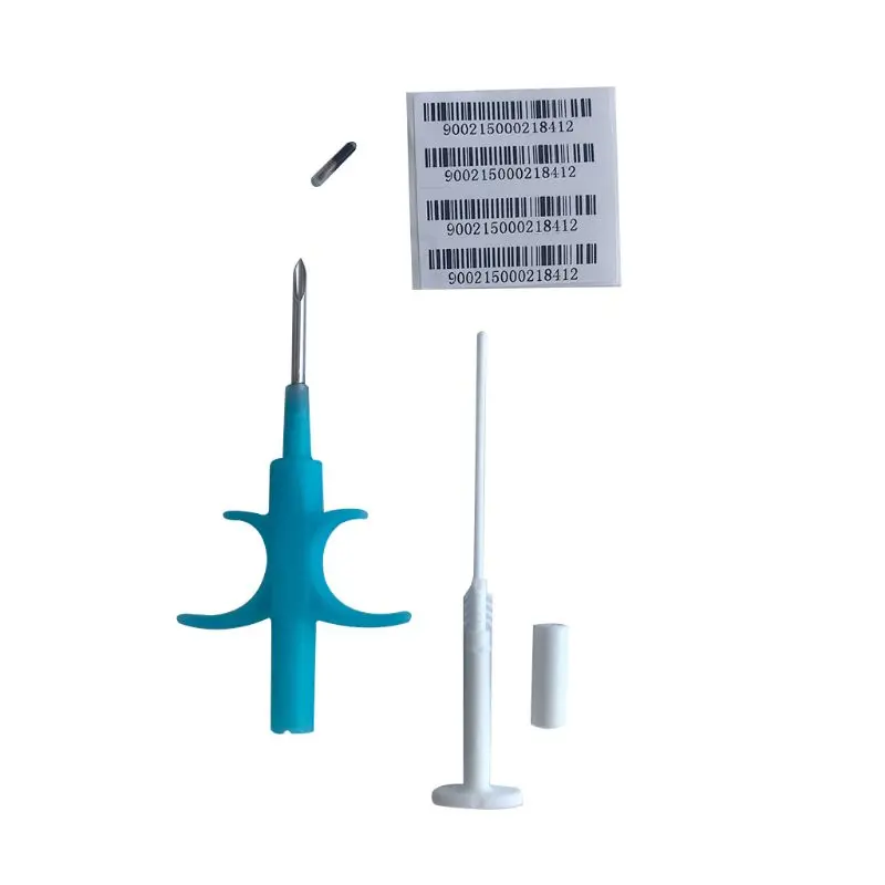 KX4B 6 saco/conjunto identificação seringa identificação implantável animal com chip certificado identidade