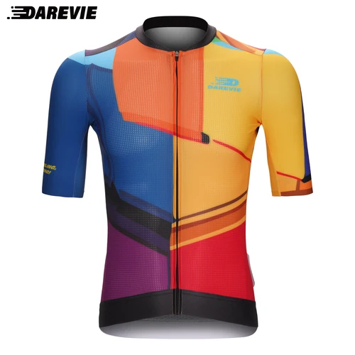 DAREVIE-Camiseta de ciclismo para hombre, Maillot de ciclismo transpirable de secado rápido de nivel PRO, ropa de ciclismo colorida duradera a la moda para hombre