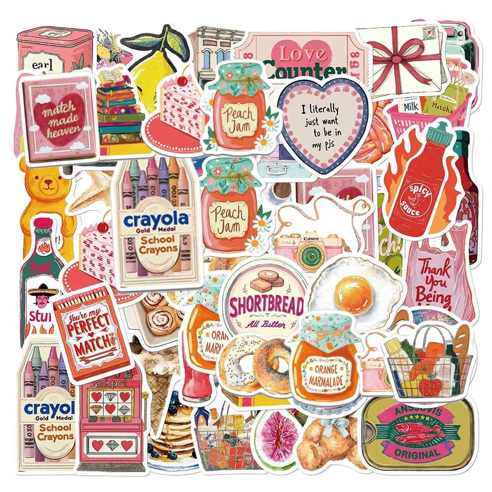 

10/30/50pcs INS Style Pink Aesthetic Girl Graffiti Stickers Cute Decoration Sticker DIY Luggage Skateboard Guitar Cartoon Decals