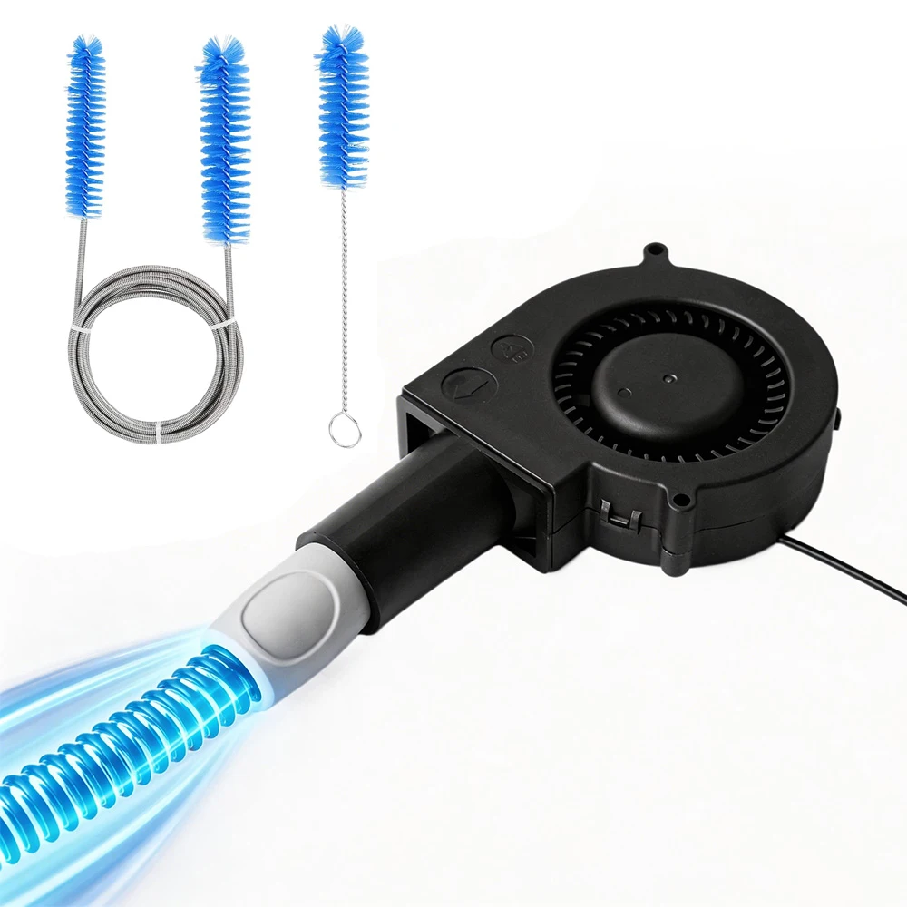 

Набор для сушки и очистки шлангов CPAP: Быстросохнущий бесшумный вентилятор-очиститель для трубок, универсальный для шлангов CPAP 22 мм, принадлежности для чистки.