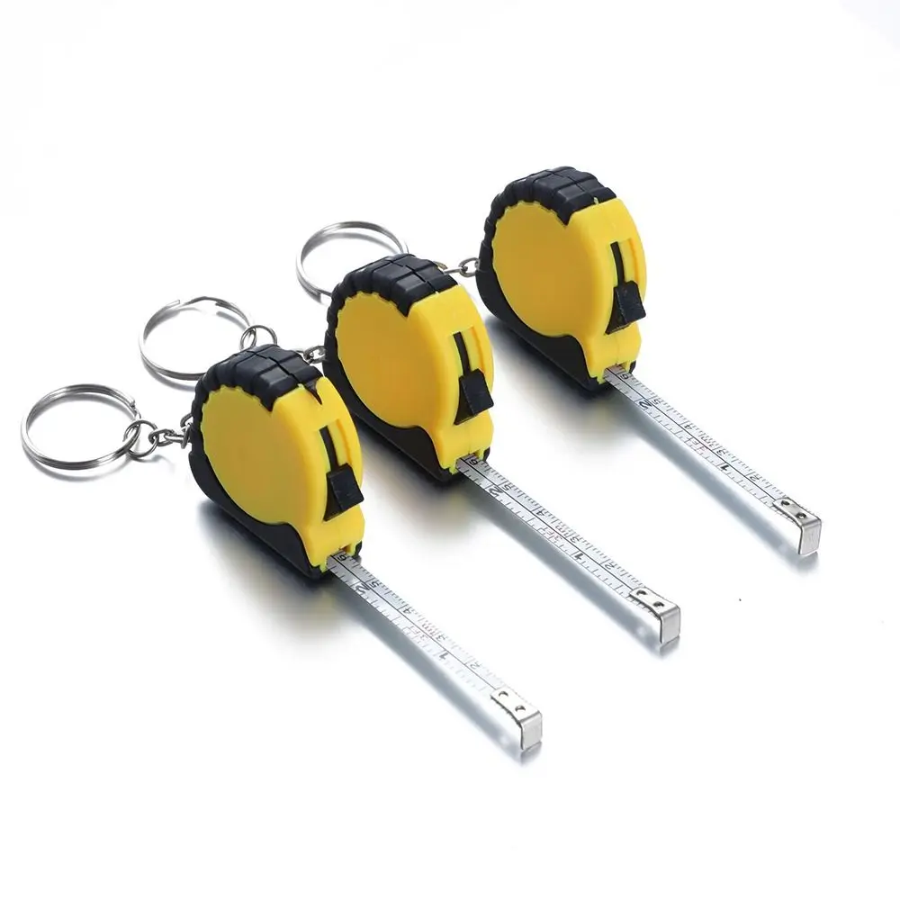 High Precision 1m/3FT Tape Measure With Keychain Measuring Tool Steel Tape Wear-Resistant Thickened Small Steel Ruler