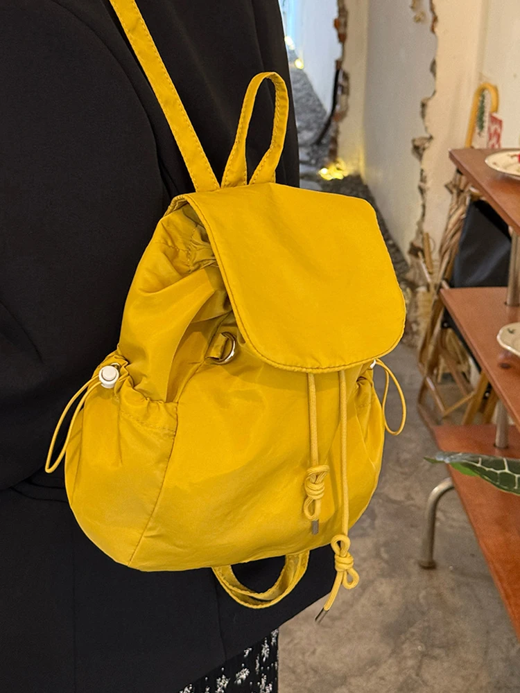 حقيبة ظهر جديدة برباط منقوشة لعام 2025، حقيبة ظهر للطلاب ذات سعة كبيرة، حقيبة ظهر من النايلون خفيفة الوزن، حقيبة نسائية كاجوال عصرية