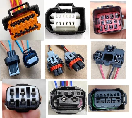 1PCS   Automobile headlight wiring harness plug headlight connector   USED