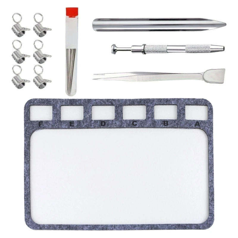 Sturdy Felt Bead Designs Mats Portable for Jewelry Making 11Pcs Rectangle Beading Trays with Alphabetical Scales