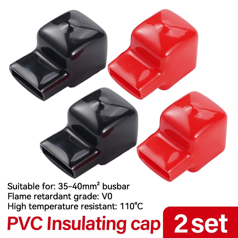 

1/2/4/8Set Battery Copper Row Insulation Protective Cap Battery Terminal Insulation Cover Plastic Cap TP20-38 Connection Cap
