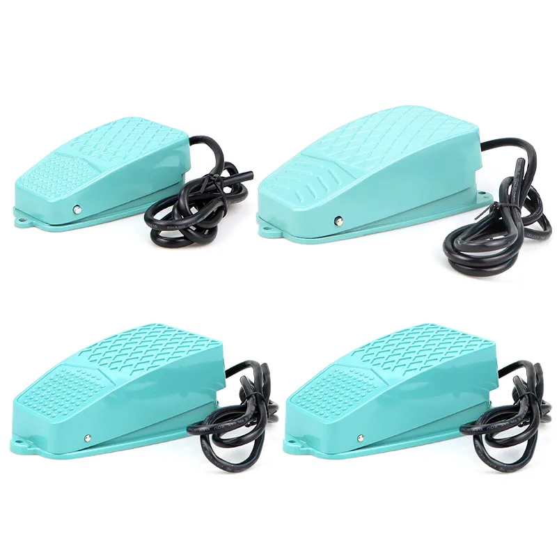 

TFS-2 TFS-3 TFS-101 TFS-105 EKW5A-B Педальный переключатель Пластиковый/алюминиевый корпус Серебристый 1НО 1НЗ Контакт 250 В 10 А Мгновенный провод 1 м