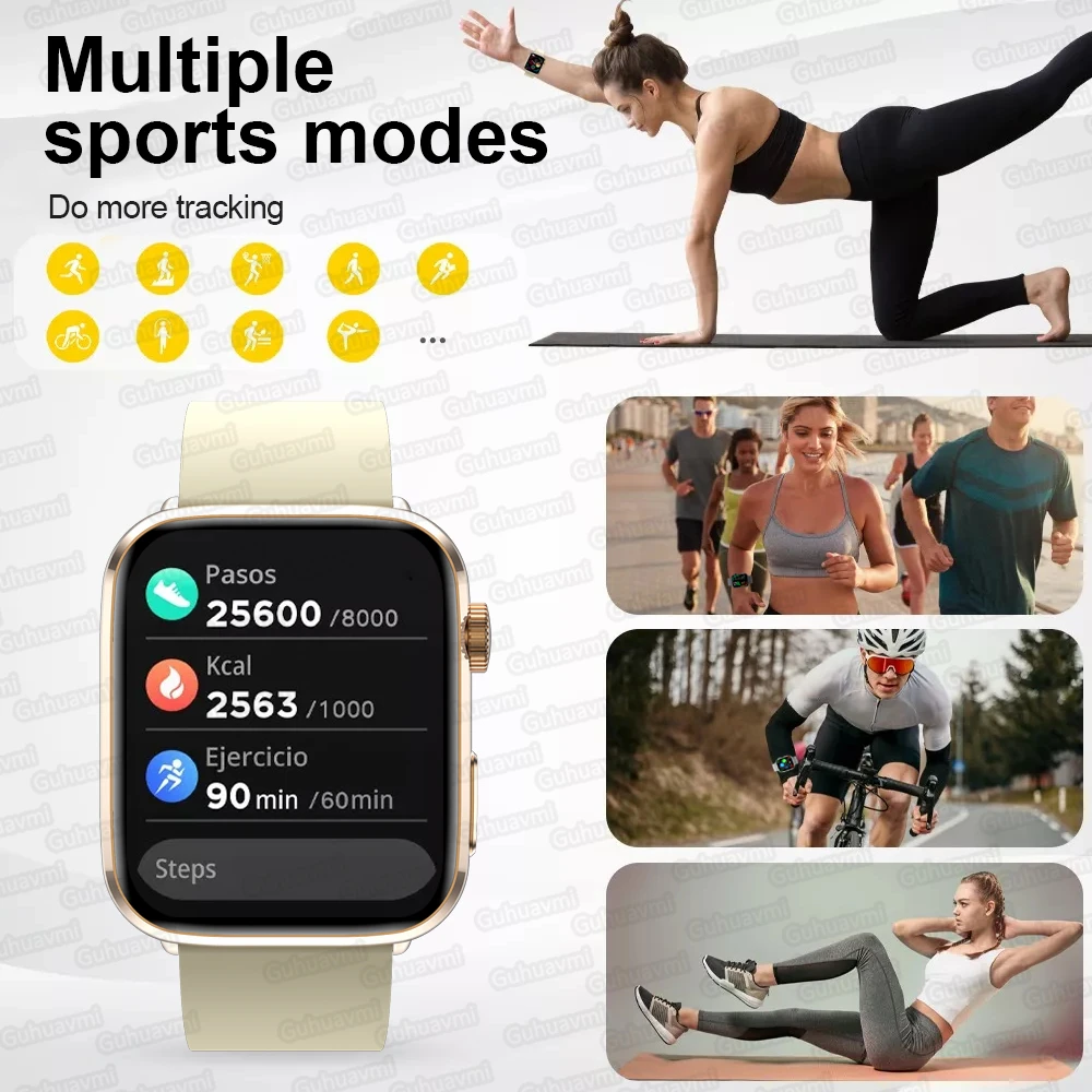 New For Xiaomi Bracelet NFC Smart Watch Men Women 1.85 inch AMOLED Screen 100+Sport Modes Bluetooth Call Waterproof Smartwatches