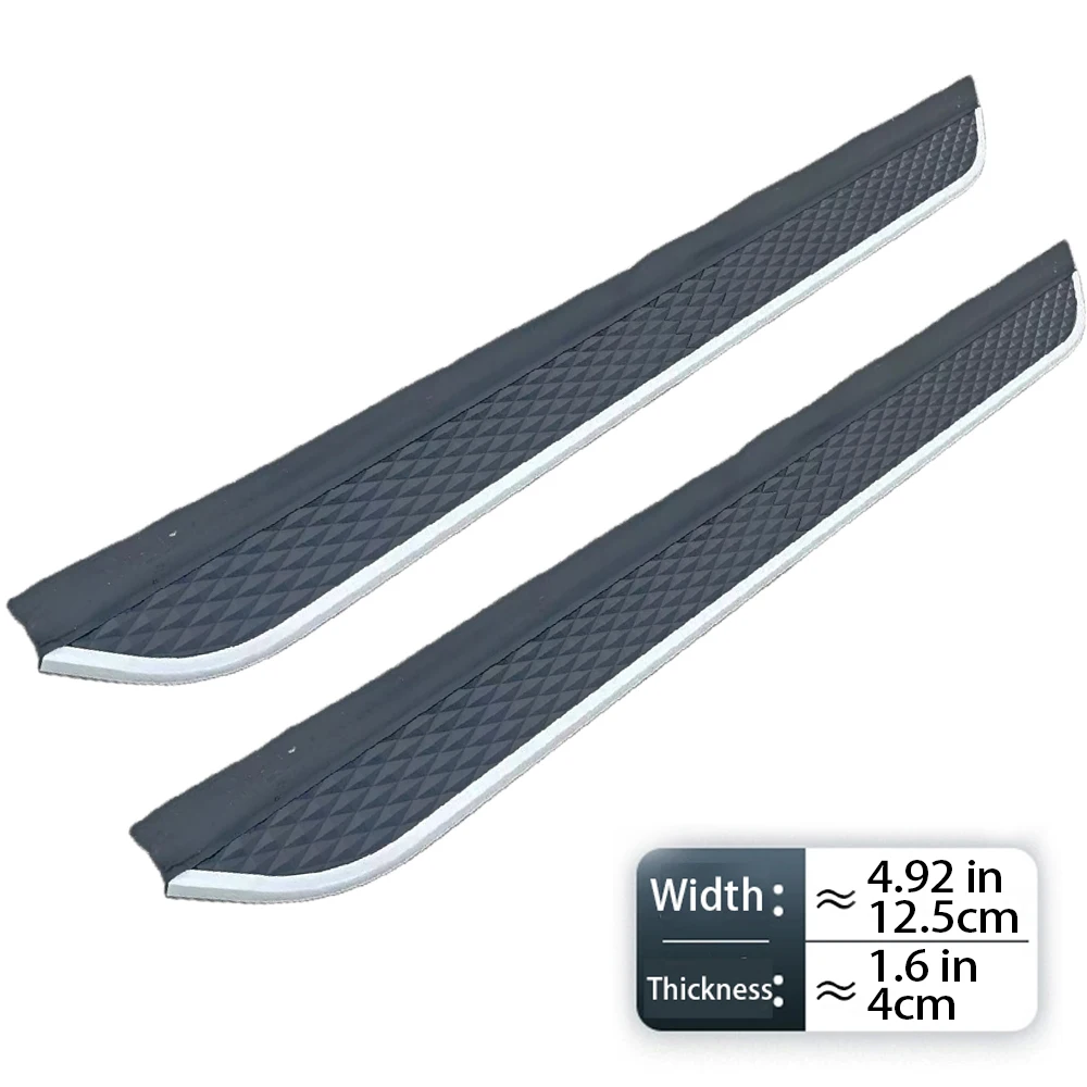 2 pcs fit for Volkswagen VW ID.6 2020-2024 Running Board Side Step Nerf Bar Aluminium (with brackets)