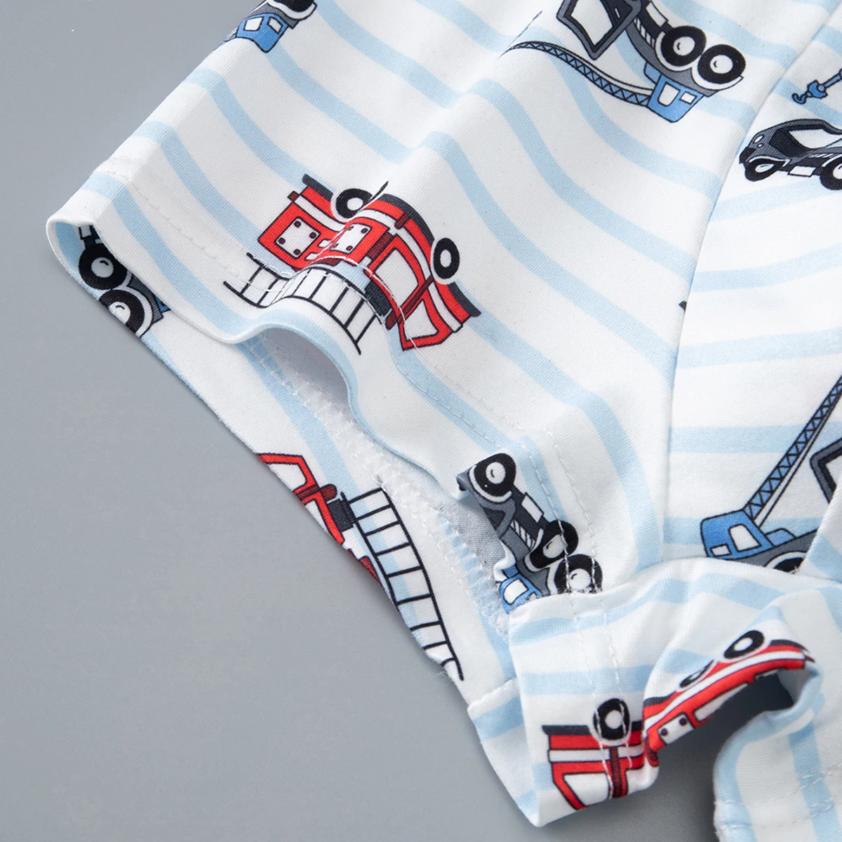 4/8-teiliges Set niedlicher Jungen-Cartoon-Unterwäsche mit elastischem Bund und vier Eckenhosen für bequeme Kinder-Shorts für zu Hause – Detail 6