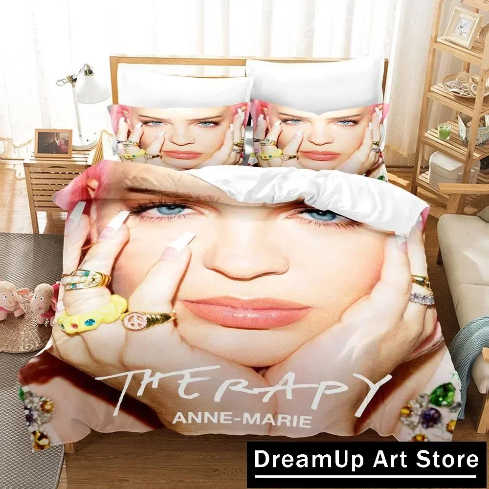 Anne-Marie Bedding Set Single Twin Full Queen King Size Bed Set Adult Kid Bedroom Duvetcover Sets 3D Print Kawaii Bed Sheet Set