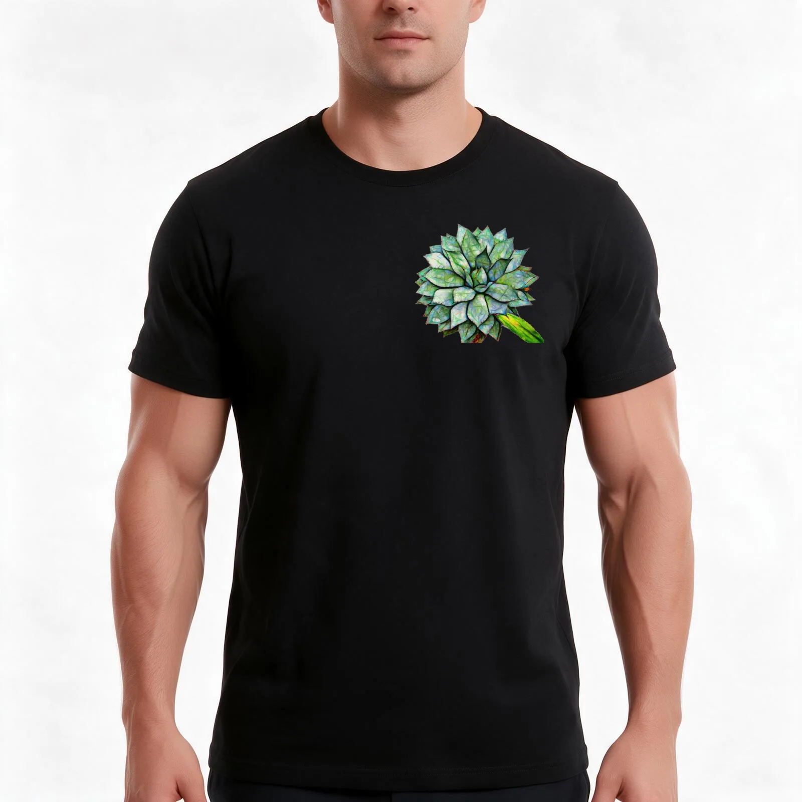 black spined agave – agave macroacantha ? T-Shirt Summer Casual Cotton Tee Oversized Streetwear Tops Vintage Graphic Print