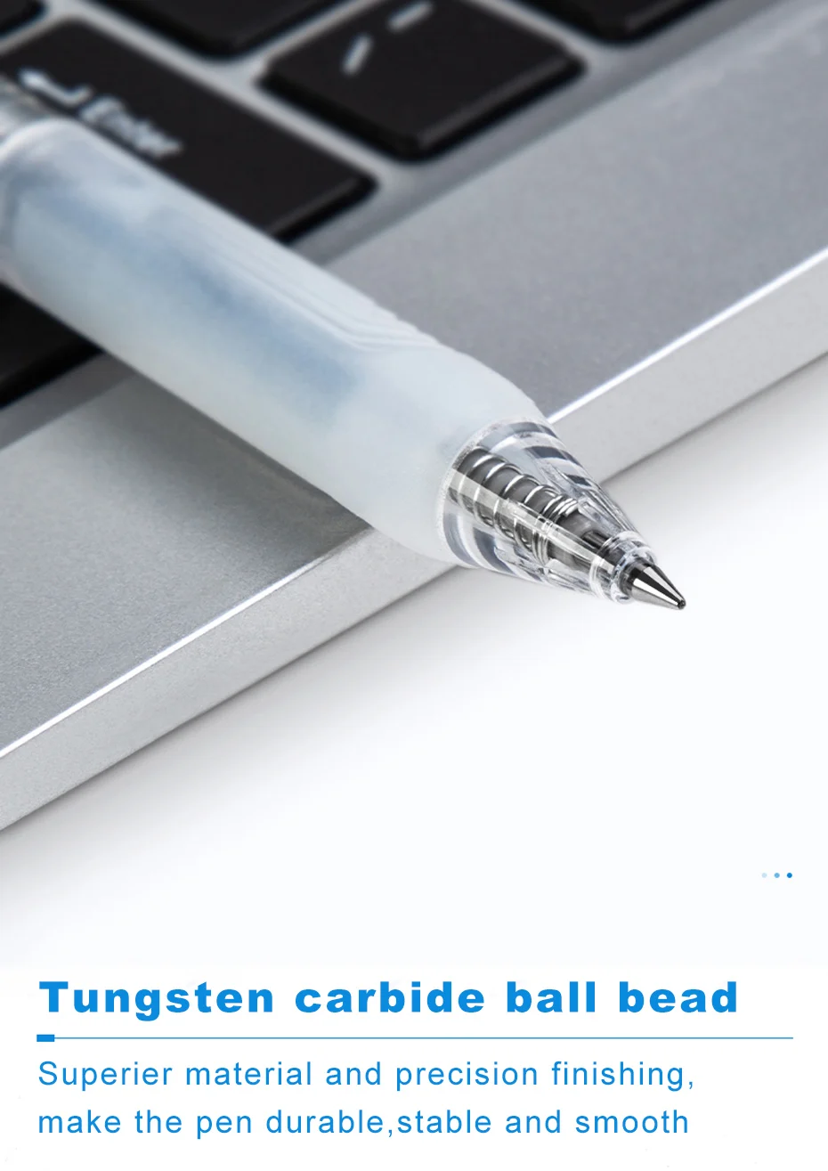 Deli Gel Pen 0,5mm Presse einziehbare Kugelschreiber einfachen Stil gelten für Schul büro Schreibwaren Zubehör – Detail 5
