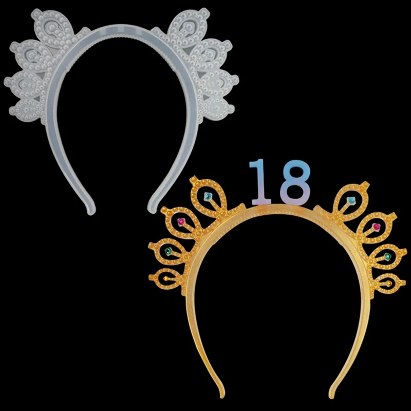 Birthday Headband Resin Mold Kit DIY Epoxy Resin Birthday Crown With Number Silicone Mold Party Decoration