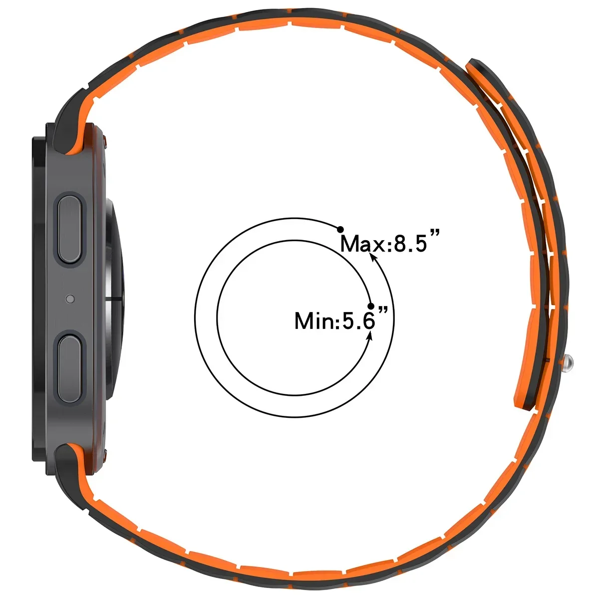 Silikonarmband für Samsung Galaxy Watch 9/8/8Classic 40mm 44mm 46mm Sport Magnetband für Galaxy Watch Ultra 2 7 2025 Armband – Detail 2