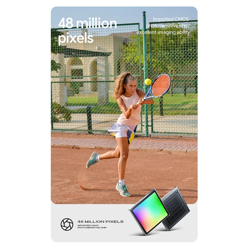 กล้องดิจิตอล ออโต้โฟกัส 48MP AF 4K กล้องสําหรับเด็กพร้อมซูม 16X ป้องกันการสั่นไหวสําหรับเด็กวัยรุ่น