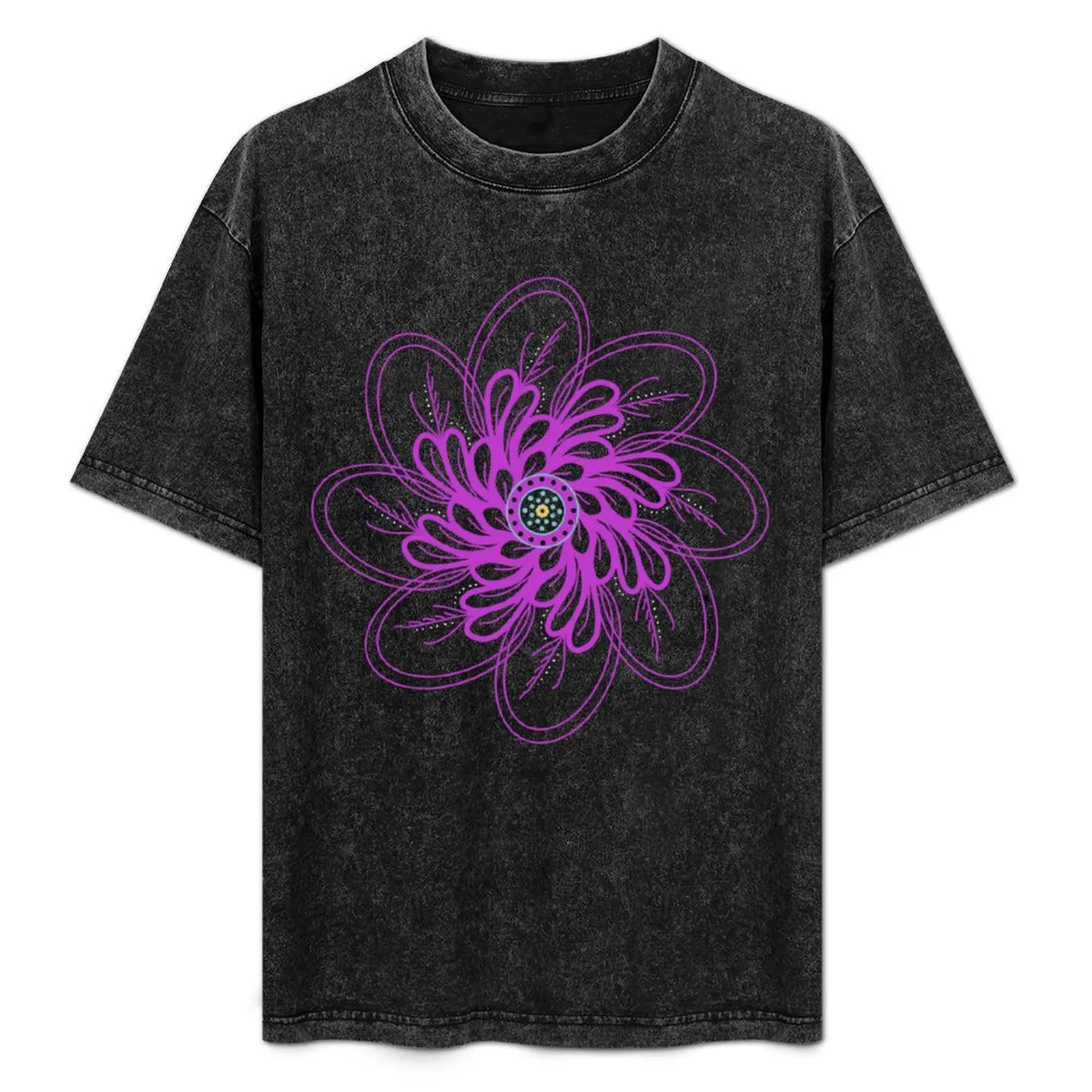 

Meditative Cosmic Bloom - hand drawn T-Shirt cheap stuff cute clothes shirts men graphic