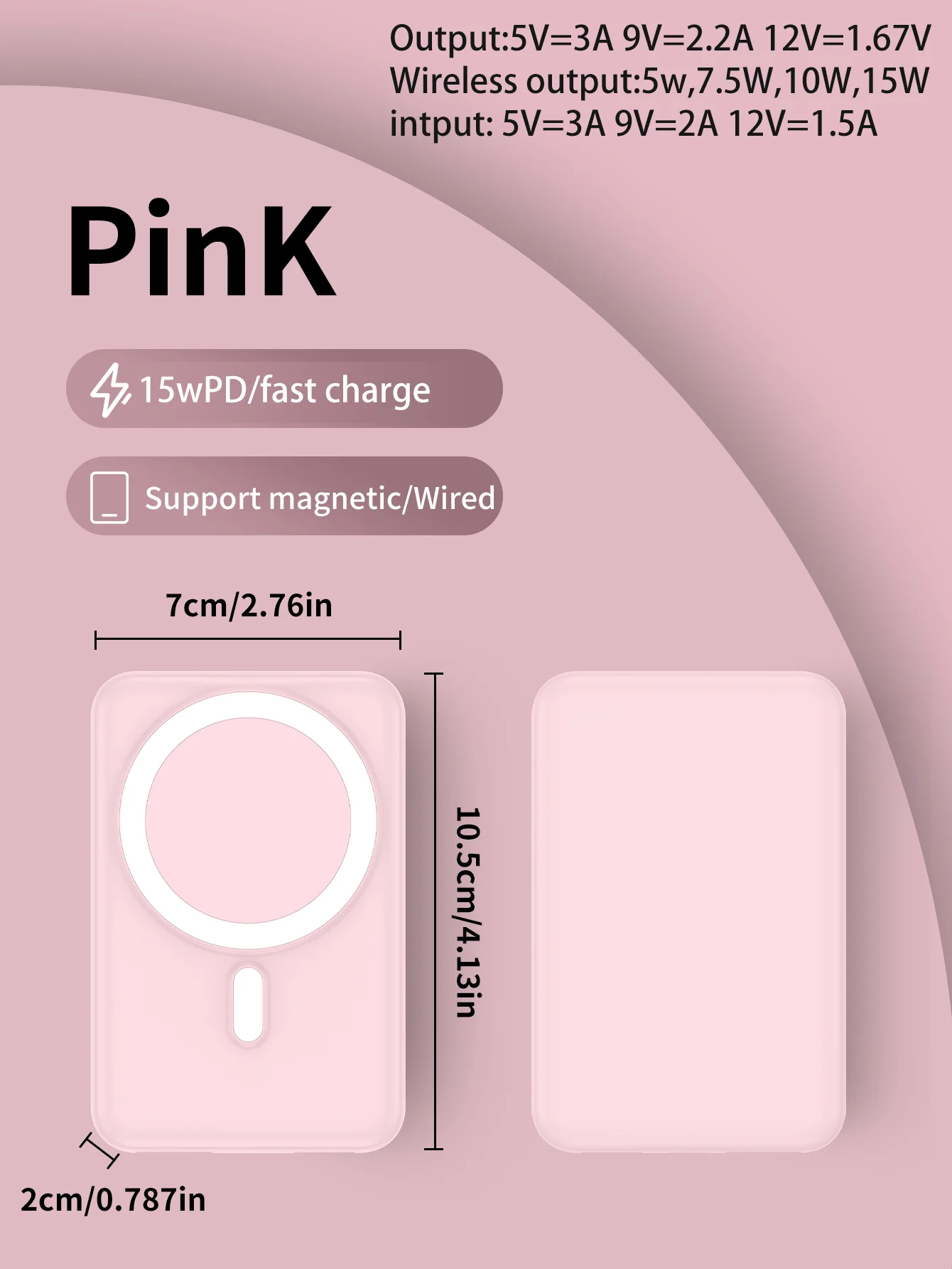Magnetic Power Bank 10000mA