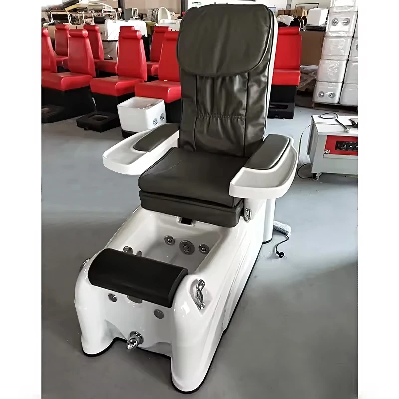 Révision Triple banc 2019 repose-pieds plate-forme prix pas cher chaises de spa luxe débordement d'ongles baignoire rose Salon manucure pédicure chaise