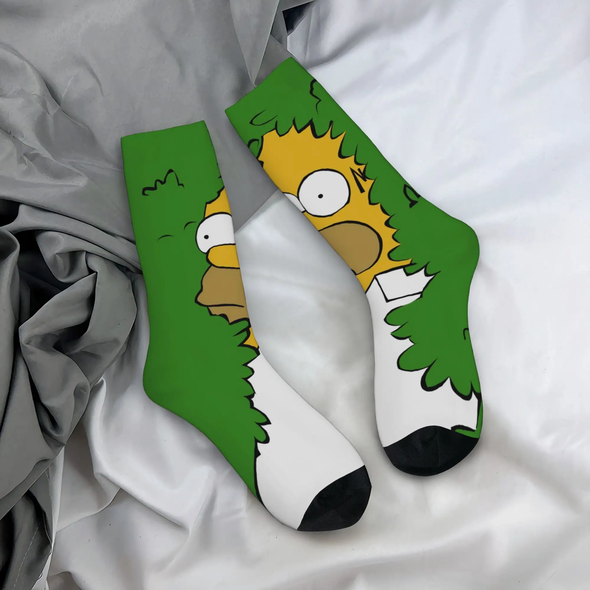 Winter Warm Fashion Men's Women's Cartoon S-Simpsons Socks  Sweat Absorbing Sports Socks