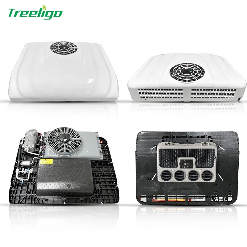 

12000 BTU Inverter Truck Ac Unit Ar Condicionado for Trucks Rooftop Air Conditioner 12v 24v Aire Acondicionado Para Camiones