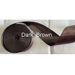 30 meters Roll Seat Belt Webbing Safety Strap Dark BROWN Color  4.8cm Wide 5 Bars