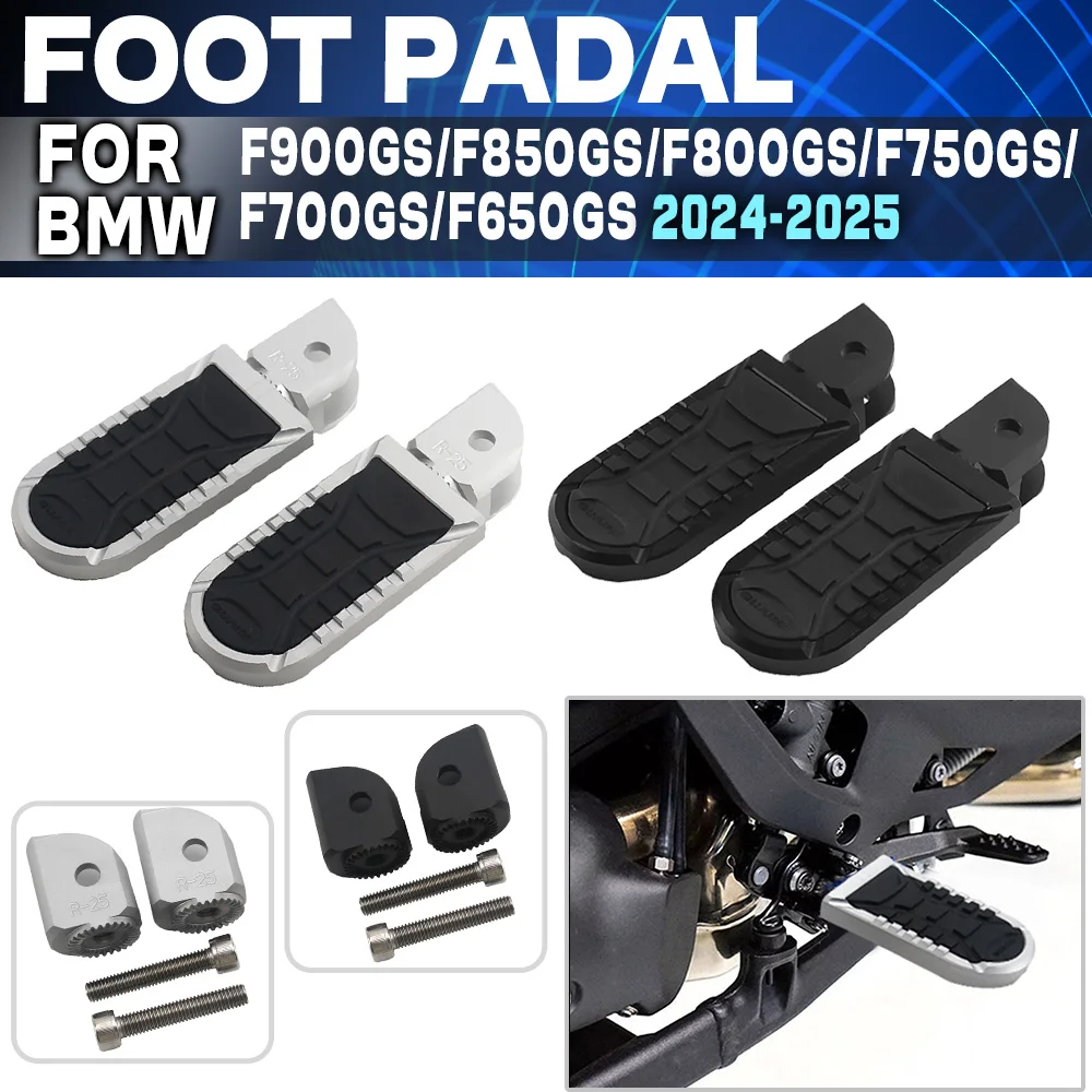 

Front Foot Pegs For Bmw f650gs F700GS F750 GS F 800GS F850Gs adv F 900GS ADV 2023 Motorcycle Anti-Slip Foot Rest Pedal Footboard