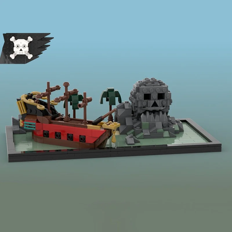 503 قطعة MOC جمجمة صغيرة روك Disneienyed نموذج اللبنات البناء لتقوم بها بنفسك هدايا عيد الميلاد فكرة التعليم ألعاب مكعبات للأطفال #2