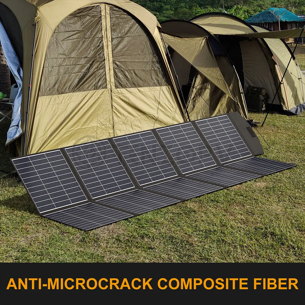 26% كفاءة عالية BC 400W500W600W مجموعة الألواح الشمسية القابلة للطي 12v24v تخزين الطاقة إمدادات الطاقة الشمسية شحن المجلس