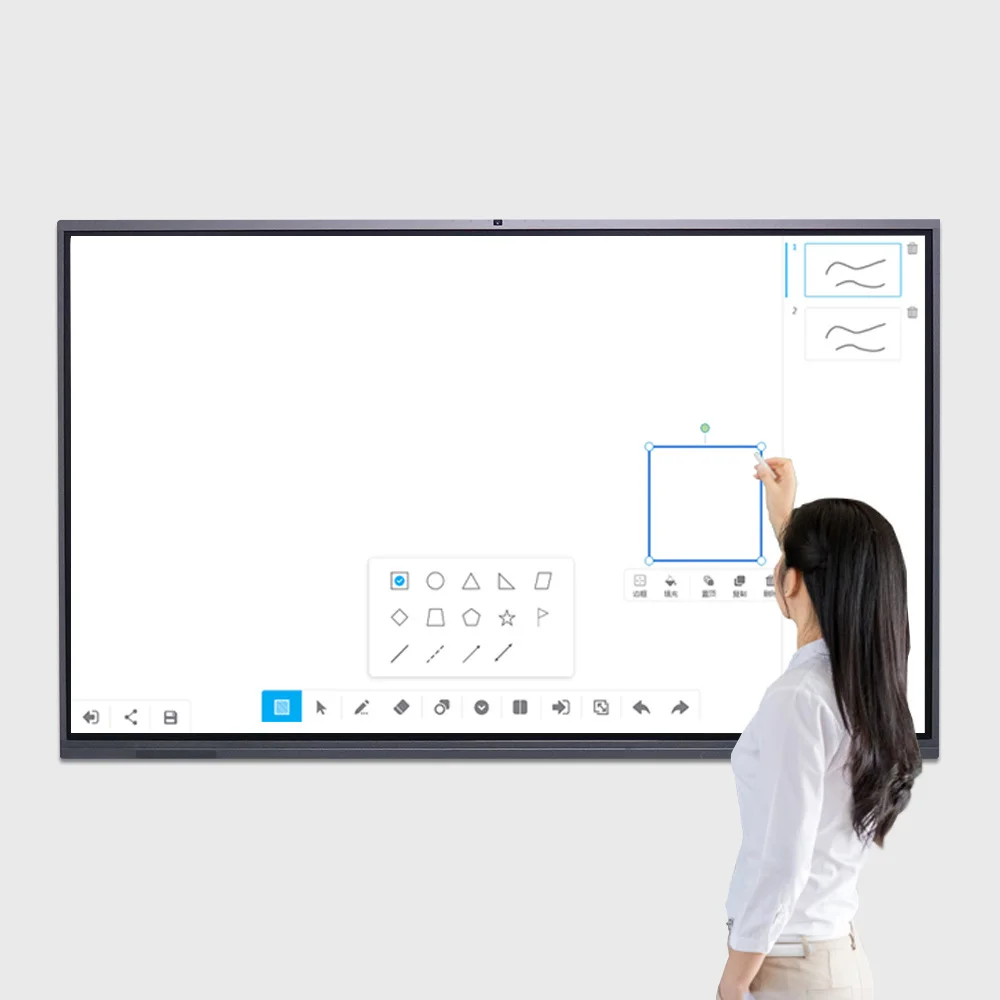 

Infrared Interactive Whiteboard,Portable Smart Projection,Conference Digital Interactive Screen For Mac For School,Office X7-1